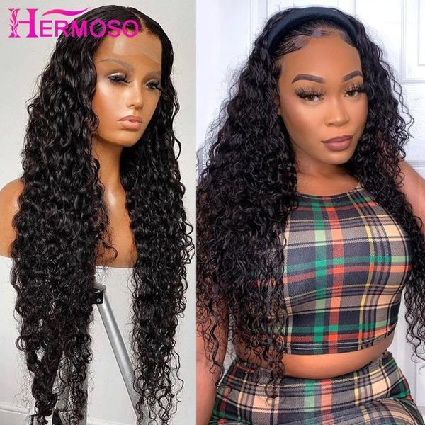 28inch water wave curly 4x4 lace closure wig deep full human hair wigs 1x4 t part front wigs1, Black;brown
28inch water wave curly 4x4 lace closure wig deep full human hair wigs 1x4 t part front wigs1, Black;brown
