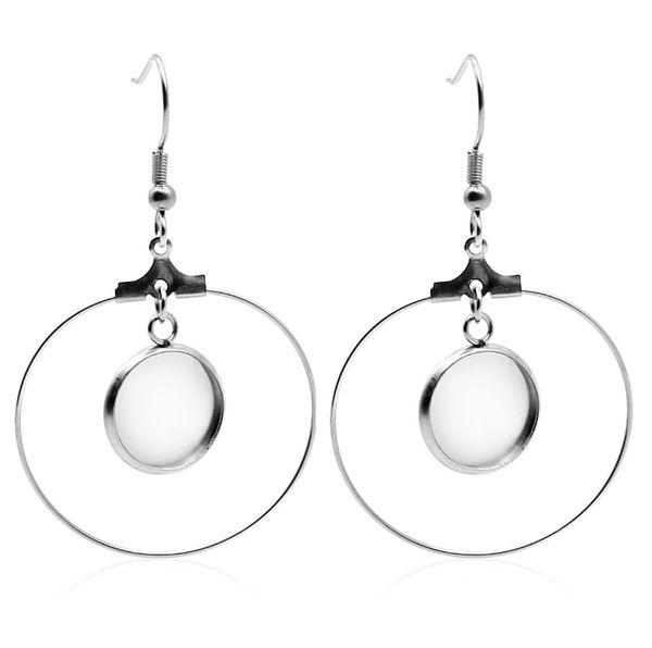 dangle time gemstone earring bottom stainless steel handmade empty support ear hook diy jewelry accessories, Silver
dangle time gemstone earring bottom stainless steel handmade empty support ear hook diy jewelry accessories, Silver
