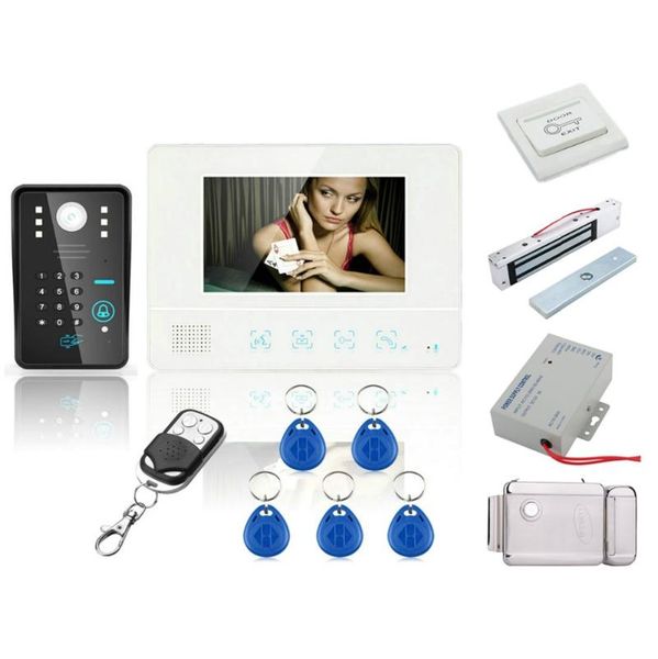home security wired touch key 7" video door phone intercom system 1 rfid keypad code number doorbell camera monitor +locks phones
home security wired touch key 7" video door phone intercom system 1 rfid keypad code number doorbell camera monitor +locks phones