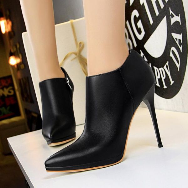 women shoes pointed toe pumps simple waterproof platform thin deep mouth dress 11.5cm high heels wedding, Black
women shoes pointed toe pumps simple waterproof platform thin deep mouth dress 11.5cm high heels wedding, Black