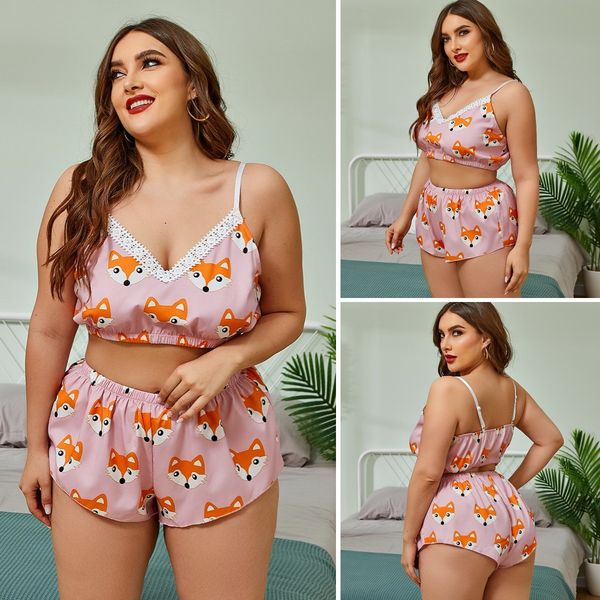 in stock 4xl plus size designer women lingerie underwear printed sling deep v homewear pajamas set sleepwear nightwear polyester two-pieces, Black;white
in stock 4xl plus size designer women lingerie underwear printed sling deep v homewear pajamas set sleepwear nightwear polyester two-pieces, Black;white
