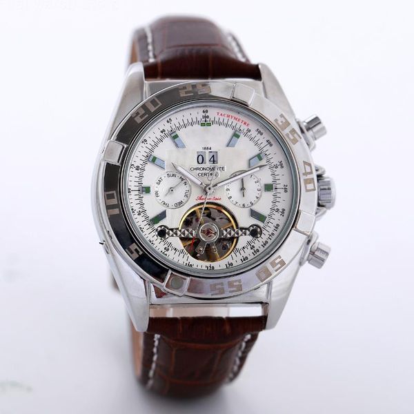 wristwatches men watchesaviation time high-end watch swiss automatic mechanical leather strap captain's, Slivery;brown
wristwatches men watchesaviation time high-end watch swiss automatic mechanical leather strap captain's, Slivery;brown