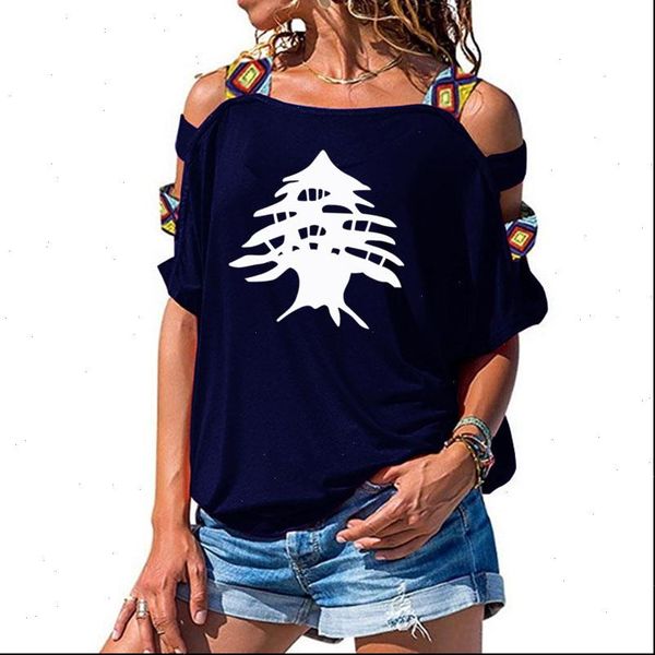 womens women clothing lebanon cedar tree fashion print tee t shirt short sleeve female hollow out, White
womens women clothing lebanon cedar tree fashion print tee t shirt short sleeve female hollow out, White