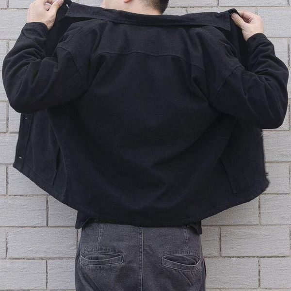 men's jackets autumn and winter hong kong style fashion loose solid color casual work jacket all-match comfortable denim, Black;brown
men's jackets autumn and winter hong kong style fashion loose solid color casual work jacket all-match comfortable denim, Black;brown