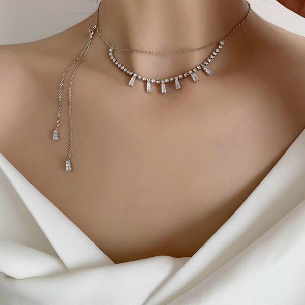 pendant necklaces 2021 korean multi-layer chain tassel necklace fashion temperament versatile female jewelry, Silver
pendant necklaces 2021 korean multi-layer chain tassel necklace fashion temperament versatile female jewelry, Silver