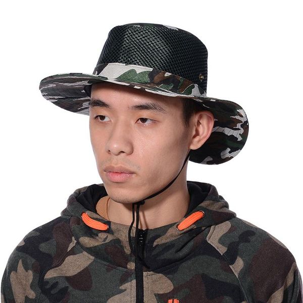 cloches outdoor mesh breathable sun hat digital camouflage bucket adjustable drawstring design for fishing hiking camping, Blue;gray
cloches outdoor mesh breathable sun hat digital camouflage bucket adjustable drawstring design for fishing hiking camping, Blue;gray