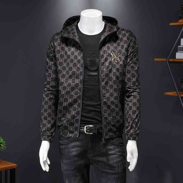 men's jackets spring men's coat wear personalized printed hooded jacket thin large r9v0, Black;brown
men's jackets spring men's coat wear personalized printed hooded jacket thin large r9v0, Black;brown