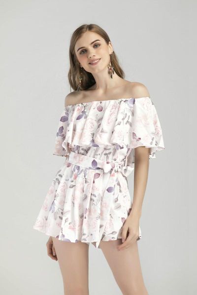 women's jumpsuits & rompers wowen's print romper slash neck ruffled sweet straight playsuit with tie-up sash holiday daily, Black;white
women's jumpsuits & rompers wowen's print romper slash neck ruffled sweet straight playsuit with tie-up sash holiday daily, Black;white