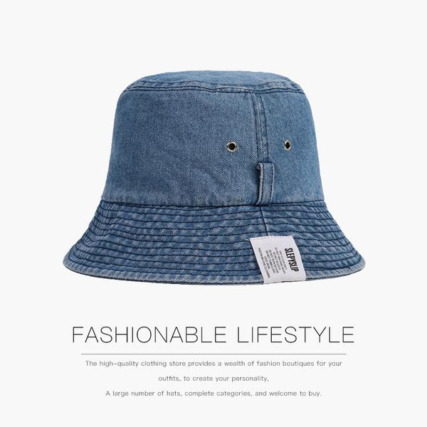 washed denim made old fisherman hat female korean version of wild fashion sun japanese casual student basin male wide brim hats, Blue;gray
washed denim made old fisherman hat female korean version of wild fashion sun japanese casual student basin male wide brim hats, Blue;gray