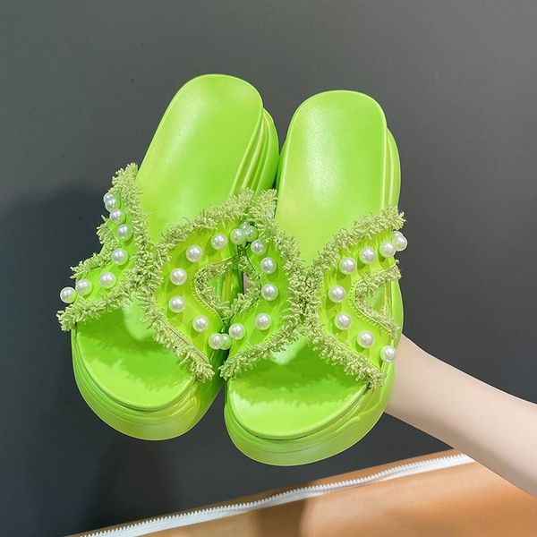 slippers 2021 fashion platform women for summer outdoor beach woman wedge heels thick sole femmes sandales, Black
slippers 2021 fashion platform women for summer outdoor beach woman wedge heels thick sole femmes sandales, Black