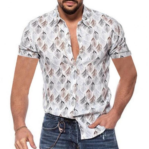 men's casual shirts men summer shirt beach style green leaves printed hawaiian short sleeve turn down collar blouses camisa homme, White;black
men's casual shirts men summer shirt beach style green leaves printed hawaiian short sleeve turn down collar blouses camisa homme, White;black