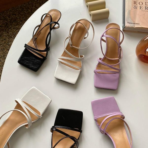 kitten heel narrow band slippers women slides buckle strap open toe elegant sandals designer shoes, Black
kitten heel narrow band slippers women slides buckle strap open toe elegant sandals designer shoes, Black