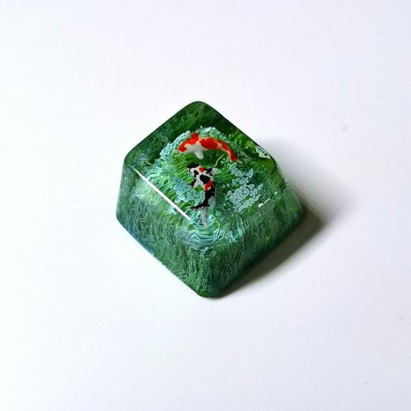 koi design resin keycaps for cherry mx switch mechanical gaming keyboard pink purple red blue color handmade customized keyboards
koi design resin keycaps for cherry mx switch mechanical gaming keyboard pink purple red blue color handmade customized keyboards