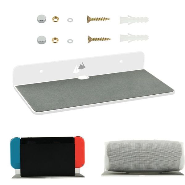hooks & rails wall shelf speaker stand, acrylic mount display for bluetooth speaker, webcam, cell phones, toy
hooks & rails wall shelf speaker stand, acrylic mount display for bluetooth speaker, webcam, cell phones, toy