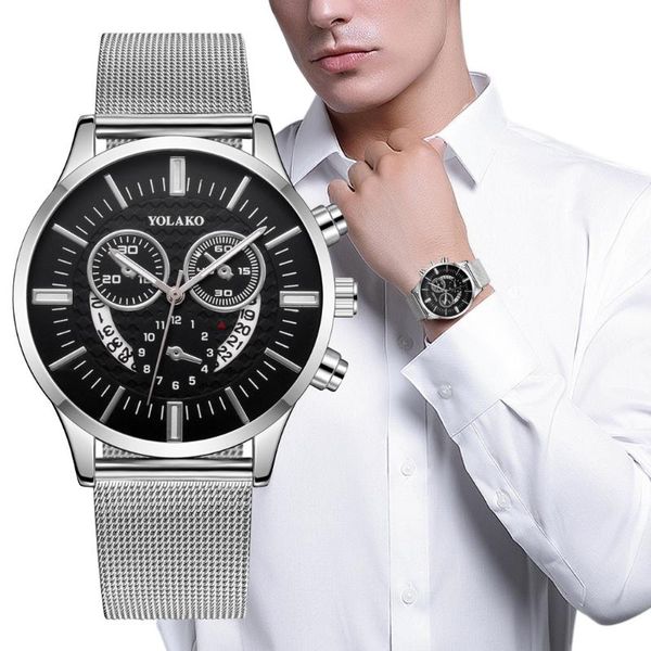 wristwatches men luxury watches male calendar stainless steel mesh casual quartz watch relogio masculino men's business wristwatch, Slivery;brown
wristwatches men luxury watches male calendar stainless steel mesh casual quartz watch relogio masculino men's business wristwatch, Slivery;brown