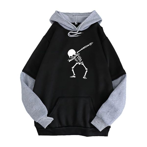 women's hoodies & sweatshirts skulls print patchwork harajuku gothic clothes plus size women sweetshirts goth y2k pullovers chic long s, Black
women's hoodies & sweatshirts skulls print patchwork harajuku gothic clothes plus size women sweetshirts goth y2k pullovers chic long s, Black