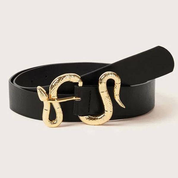 belts for women snake shape pin buckle belt leather pu waistband, Black;brown
belts for women snake shape pin buckle belt leather pu waistband, Black;brown