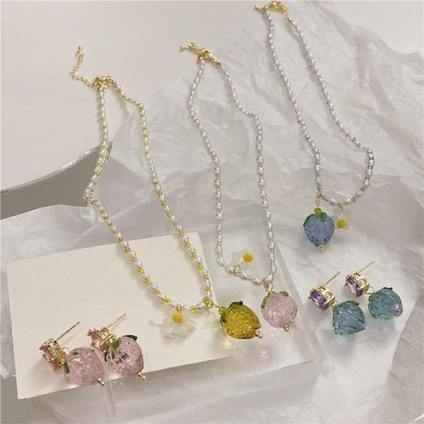 pendant necklaces trendy imitation pearl colorful transparnet strawberry acrylic beaded necklace for women girls handmade jewelry, Silver
pendant necklaces trendy imitation pearl colorful transparnet strawberry acrylic beaded necklace for women girls handmade jewelry, Silver