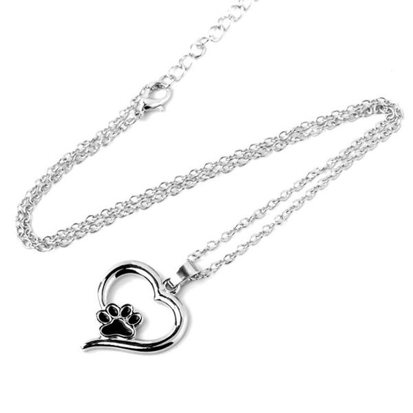 pendant necklaces hollow out footprint dog necklace heart choker chain creative delicate jewelry personality fashion accessories, Silver
pendant necklaces hollow out footprint dog necklace heart choker chain creative delicate jewelry personality fashion accessories, Silver
