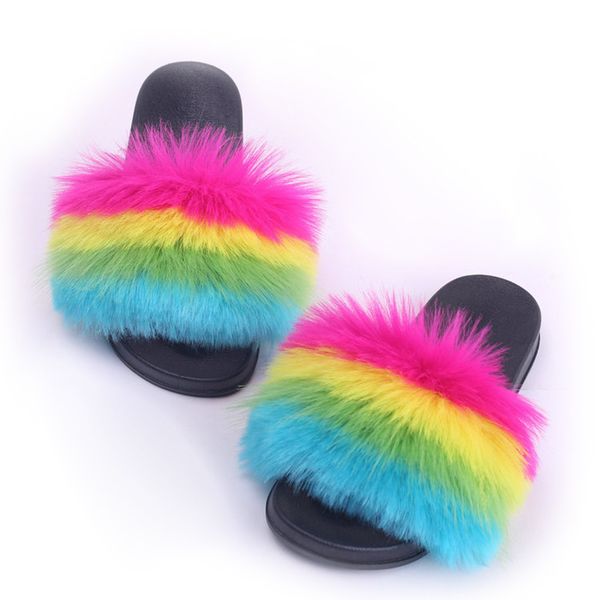 home interior european and american fur slippers summer women's pvc imitation fox warn slipper cross-border size 34-45, Black
home interior european and american fur slippers summer women's pvc imitation fox warn slipper cross-border size 34-45, Black