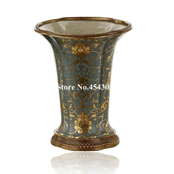 vases european ceramics with copper retro vase living room table decoration ornaments
vases european ceramics with copper retro vase living room table decoration ornaments