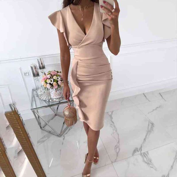 v neck slim office women dress ruffle short sleeve bodycon knee length dresses for casual summer woman work, Black;gray
v neck slim office women dress ruffle short sleeve bodycon knee length dresses for casual summer woman work, Black;gray