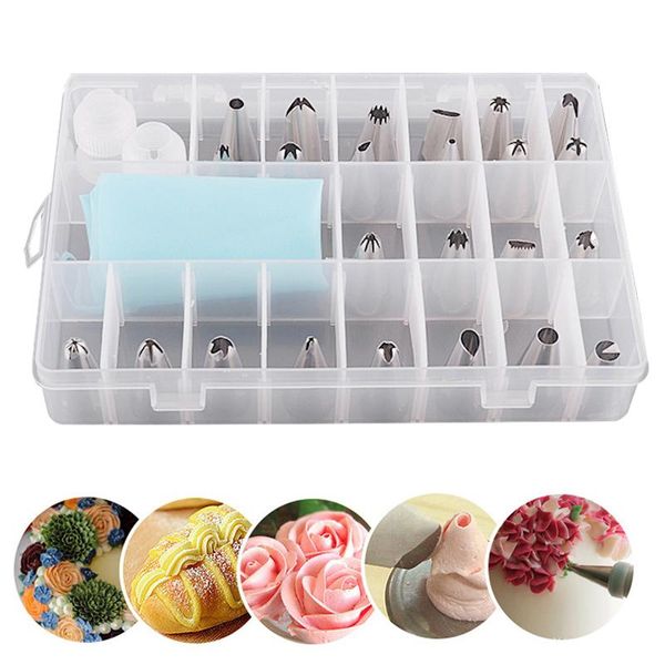cake tools 27pcs russian piping tips silicone icing cream pastry bag stainless steel nozzles set decorating
cake tools 27pcs russian piping tips silicone icing cream pastry bag stainless steel nozzles set decorating