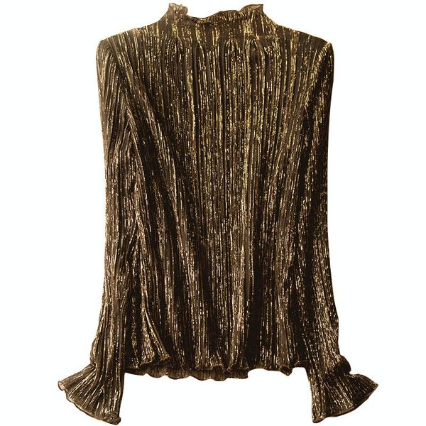 women's blouses & shirts korean gold bright silk mesh long sleeve shirt women 2021 spring summer vintage blusas woman blouse, White
women's blouses & shirts korean gold bright silk mesh long sleeve shirt women 2021 spring summer vintage blusas woman blouse, White