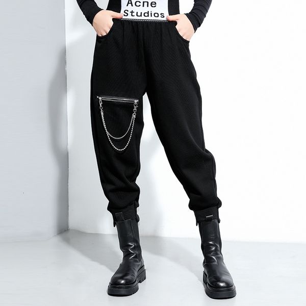 pants trousers autumn 2021 elastic waist zipper decorative women's harem solid color fashion brand casual 1010, Black;white
pants trousers autumn 2021 elastic waist zipper decorative women's harem solid color fashion brand casual 1010, Black;white