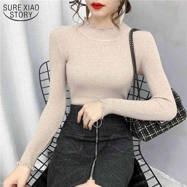 autumn long sleeve slim-fit bottoming shirt korean style women's sweater fashion sweet o-neck solid pullover women 11494 210508, White;black
autumn long sleeve slim-fit bottoming shirt korean style women's sweater fashion sweet o-neck solid pullover women 11494 210508, White;black