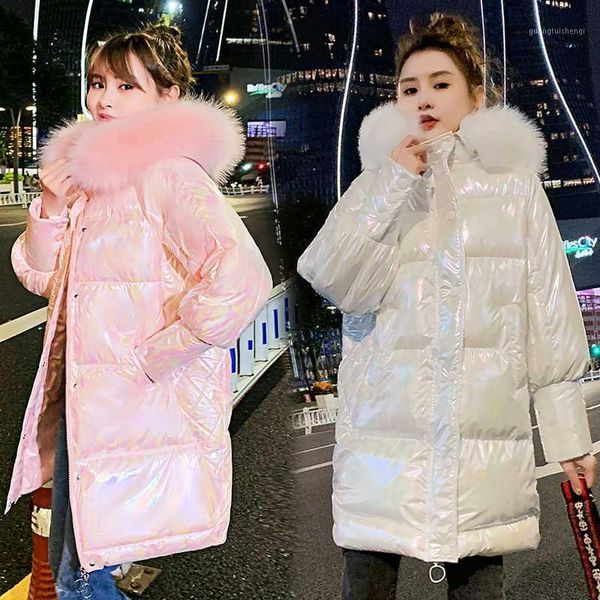 women's down & parkas winter 2021 fashion padded women jacket bright hooded fur collar long warm coat, Black
women's down & parkas winter 2021 fashion padded women jacket bright hooded fur collar long warm coat, Black