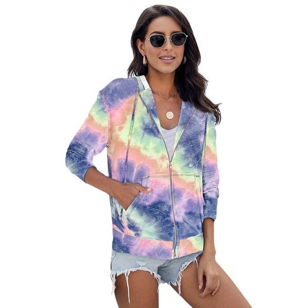 women's hoodies & sweatshirts hoodie cardiga jackets for women neon tie-dye print pochet zip up long sleeve autumn spring outerwear coa, Black
women's hoodies & sweatshirts hoodie cardiga jackets for women neon tie-dye print pochet zip up long sleeve autumn spring outerwear coa, Black