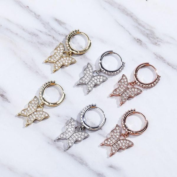 stud 2021 9mm butterfly women's earrings gold color iced out cubic zirconia hip hop fashion jewelry for gift, Golden;silver
stud 2021 9mm butterfly women's earrings gold color iced out cubic zirconia hip hop fashion jewelry for gift, Golden;silver