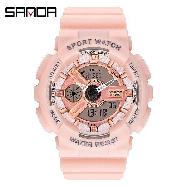 wristwatches sanda brand analog led digital watch woman military sports watches women waterproof casual dress clock g style, Slivery;brown
wristwatches sanda brand analog led digital watch woman military sports watches women waterproof casual dress clock g style, Slivery;brown