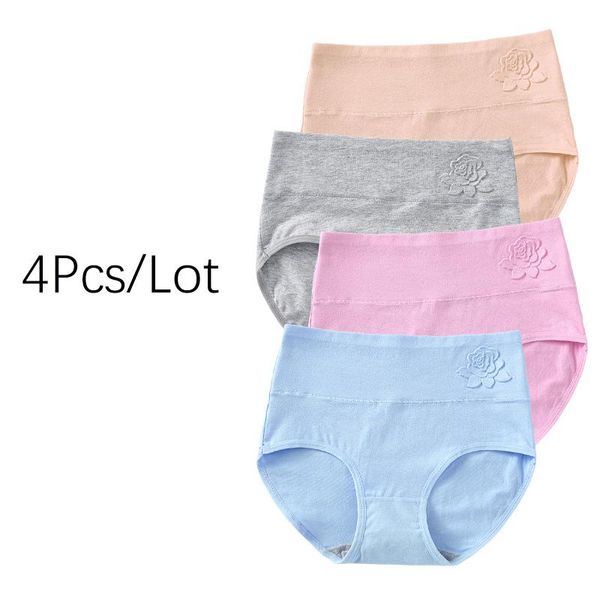 women's panties 4pcs/lot cotton elastic soft large size xxxl embossed rose ladies underwear breathable high waist briefs, Black;pink
women's panties 4pcs/lot cotton elastic soft large size xxxl embossed rose ladies underwear breathable high waist briefs, Black;pink