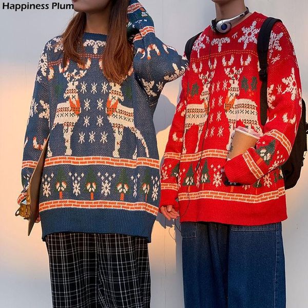 men's sweaters couple autumn winter loose christmas knitted pullover oversized 2021 casual knit, White;black
men's sweaters couple autumn winter loose christmas knitted pullover oversized 2021 casual knit, White;black