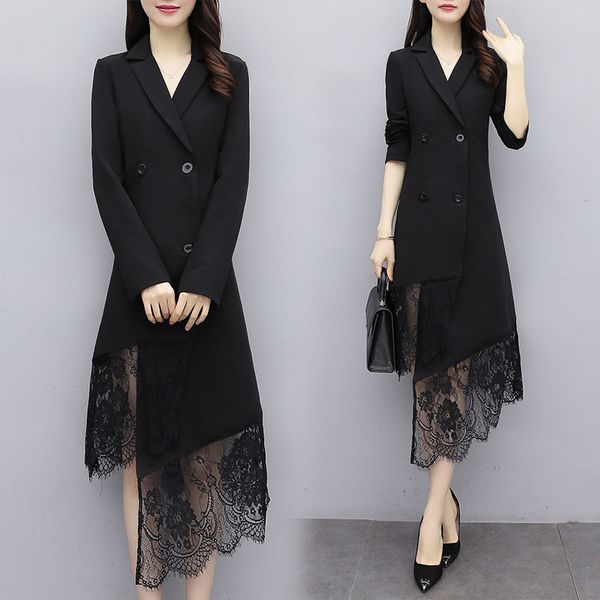 plus size women's clothes spring and autumn office ladies with low-cut v irregularly lace seam mid-length dress r432 m5z7, Black;gray
plus size women's clothes spring and autumn office ladies with low-cut v irregularly lace seam mid-length dress r432 m5z7, Black;gray