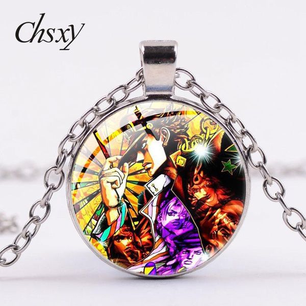 japan anime jojos bizarre adventure pendant necklaces art po glass cabochon chain necklace for fans kids jewelry gifts, Silver
japan anime jojos bizarre adventure pendant necklaces art po glass cabochon chain necklace for fans kids jewelry gifts, Silver