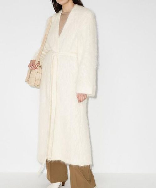 woman 2021 sa rocha knit ivory white v-neck long sleeves midi length hairy brushed alpaca blend trench with belt women's coats, Tan;black
woman 2021 sa rocha knit ivory white v-neck long sleeves midi length hairy brushed alpaca blend trench with belt women's coats, Tan;black