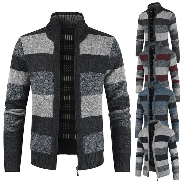 men's coat jackets autumn fashion splicing long sleeve stand collar street casual sweater, Black;brown
men's coat jackets autumn fashion splicing long sleeve stand collar street casual sweater, Black;brown