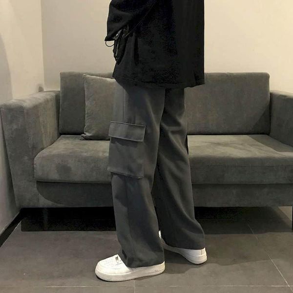 spring and summer men's trousers japanese overalls loose straight-leg hong kong style all-match pants wide-leg punk, Black
spring and summer men's trousers japanese overalls loose straight-leg hong kong style all-match pants wide-leg punk, Black