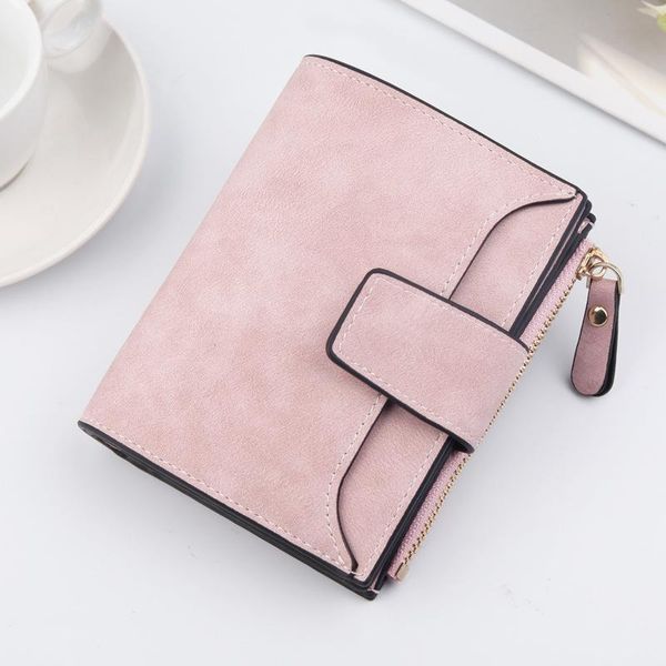 wallets women's wallet short multi card holder korean buckle frosted leather small with zip, Red;black
wallets women's wallet short multi card holder korean buckle frosted leather small with zip, Red;black