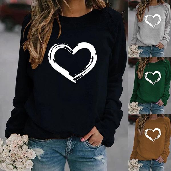 women's hoodies & sweatshirts women hoodie white heart printed fleece long sleeve o neck loose sweatshirt girls pullovers winter, Black
women's hoodies & sweatshirts women hoodie white heart printed fleece long sleeve o neck loose sweatshirt girls pullovers winter, Black