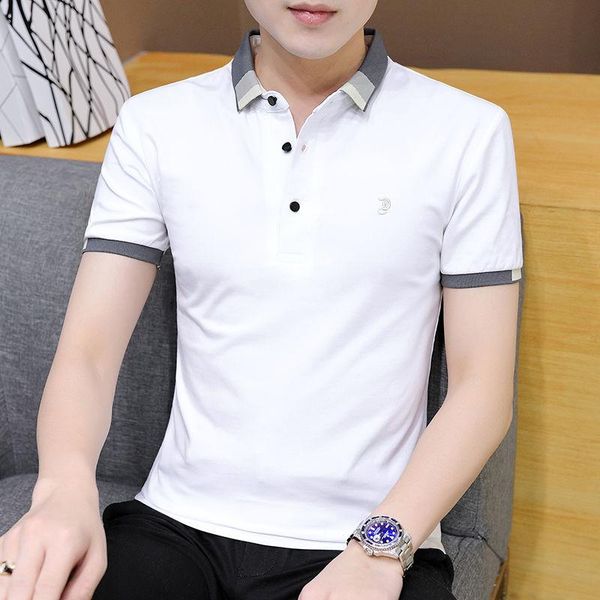 men's polos mens shirt ice silk lapel short sleeve t-shirt pure cotton business leisure fashion casual, White;black
men's polos mens shirt ice silk lapel short sleeve t-shirt pure cotton business leisure fashion casual, White;black