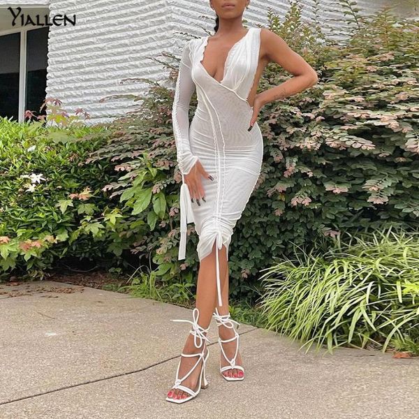 casual dresses yiallen summer mesh see through bodycon mini dress women bandage drawstring one shoulder long sleeve vneck clubwear female sk, Black;gray
casual dresses yiallen summer mesh see through bodycon mini dress women bandage drawstring one shoulder long sleeve vneck clubwear female sk, Black;gray