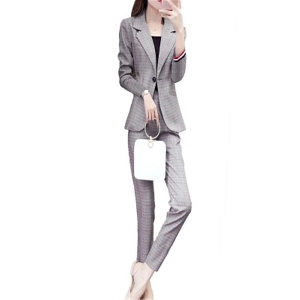women's suits & blazers fashion plaid pant women autumn / spring high-end professional suit+ leg pants two-piece suit, White;black
women's suits & blazers fashion plaid pant women autumn / spring high-end professional suit+ leg pants two-piece suit, White;black