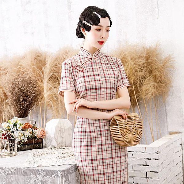 ethnic clothing exquisite handmade button women cheongsam elegant daily ladies qipao vestidos slim oriental female summer robe gown, Red
ethnic clothing exquisite handmade button women cheongsam elegant daily ladies qipao vestidos slim oriental female summer robe gown, Red