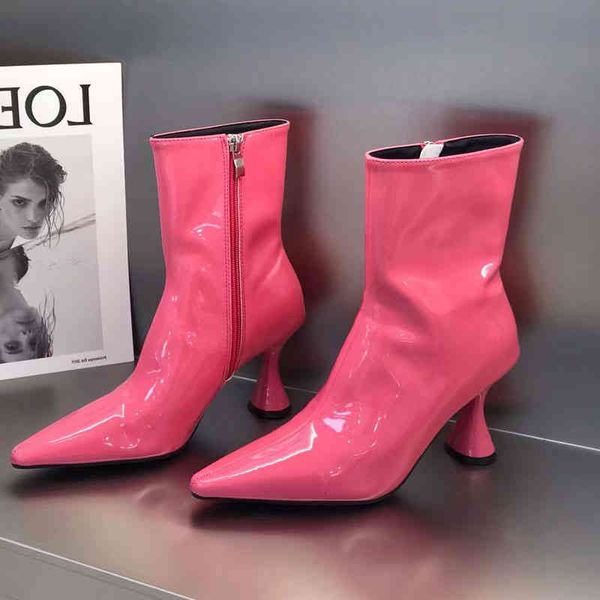 dress shoes novo outono botas de tornozelo couro patente mulheres apontou do do pé salto alto moda zip stilettos senhoras nark, Black
dress shoes novo outono botas de tornozelo couro patente mulheres apontou do do pé salto alto moda zip stilettos senhoras nark, Black