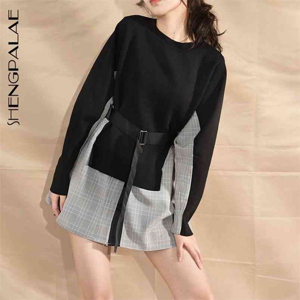 long sleeve jumper knitted loose fashion pullover femme hit color splice fake two-piece sweater in autumn za5300 210427, White;black
long sleeve jumper knitted loose fashion pullover femme hit color splice fake two-piece sweater in autumn za5300 210427, White;black