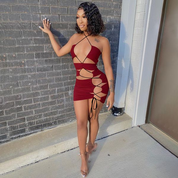 2021haoyuan bandage hollow mini dress backless summer dresses for women party beach wear y2k clothes rave birthday club outfits, Black;gray
2021haoyuan bandage hollow mini dress backless summer dresses for women party beach wear y2k clothes rave birthday club outfits, Black;gray